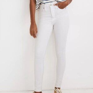 Madewell Petite 10" High-Rise Skinny Jeans AJ294 25P Pure White